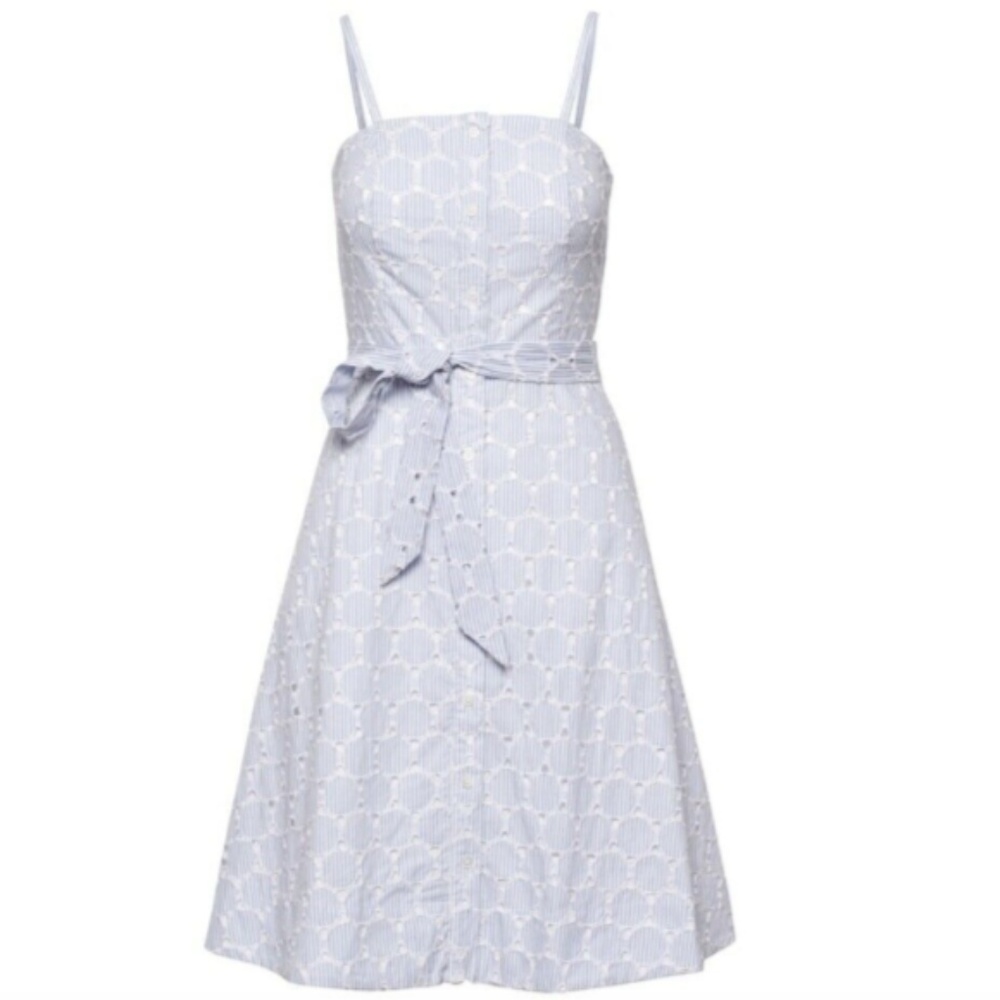 Banana Republic Striped Eyelet Sundress